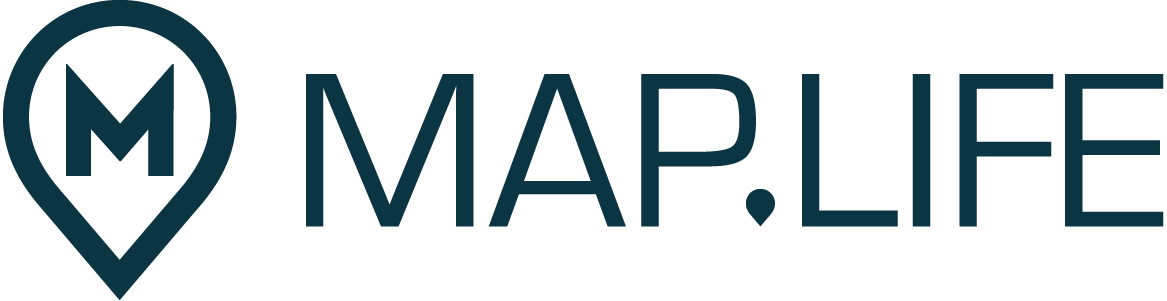 Map.Life logo dark